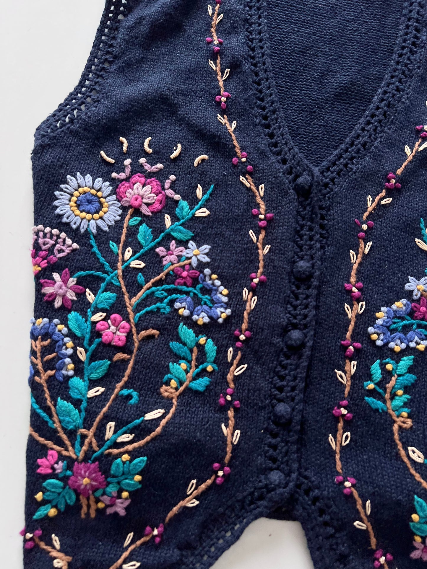 By Design Embroidered Sweater-Bust 42