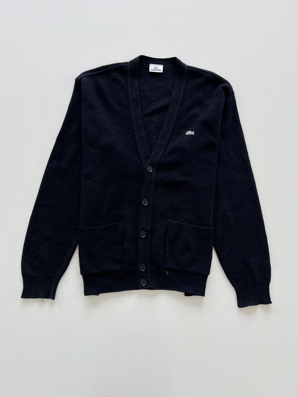 Lacoste 51% Wool Vintage Cardigan-Bust 48