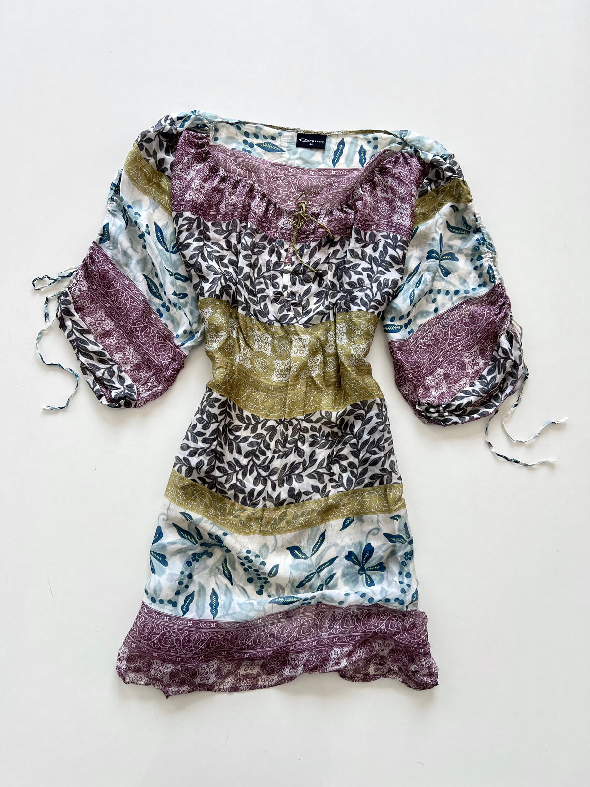 Expresso 100% Silk Sheer Top-Bust 44