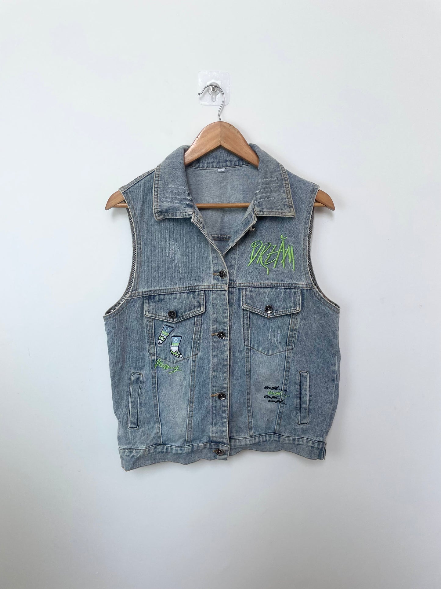 Denim Vest-Bust 40