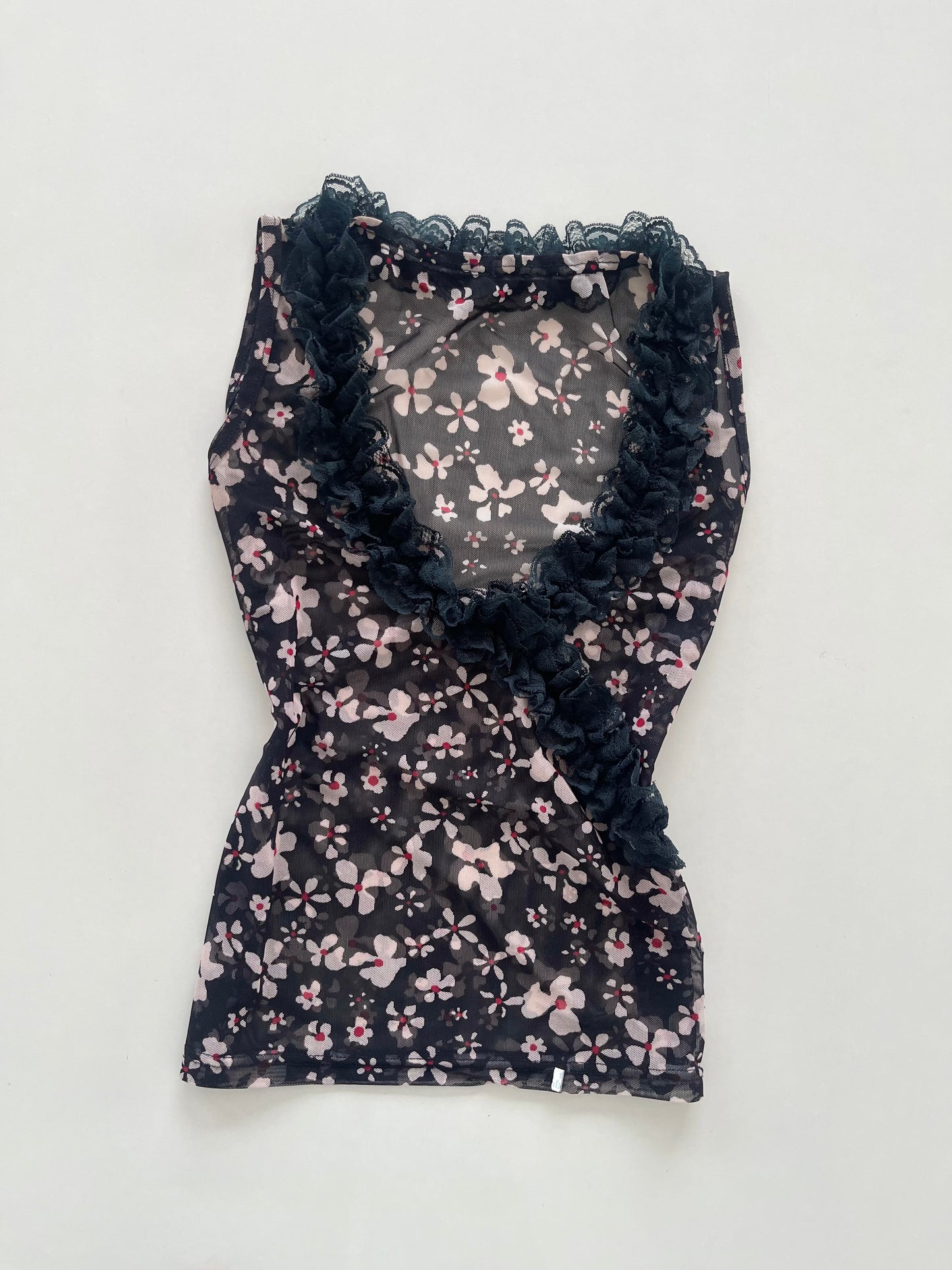 Vintage Lacy Sheer Top-Bust 34 to 36