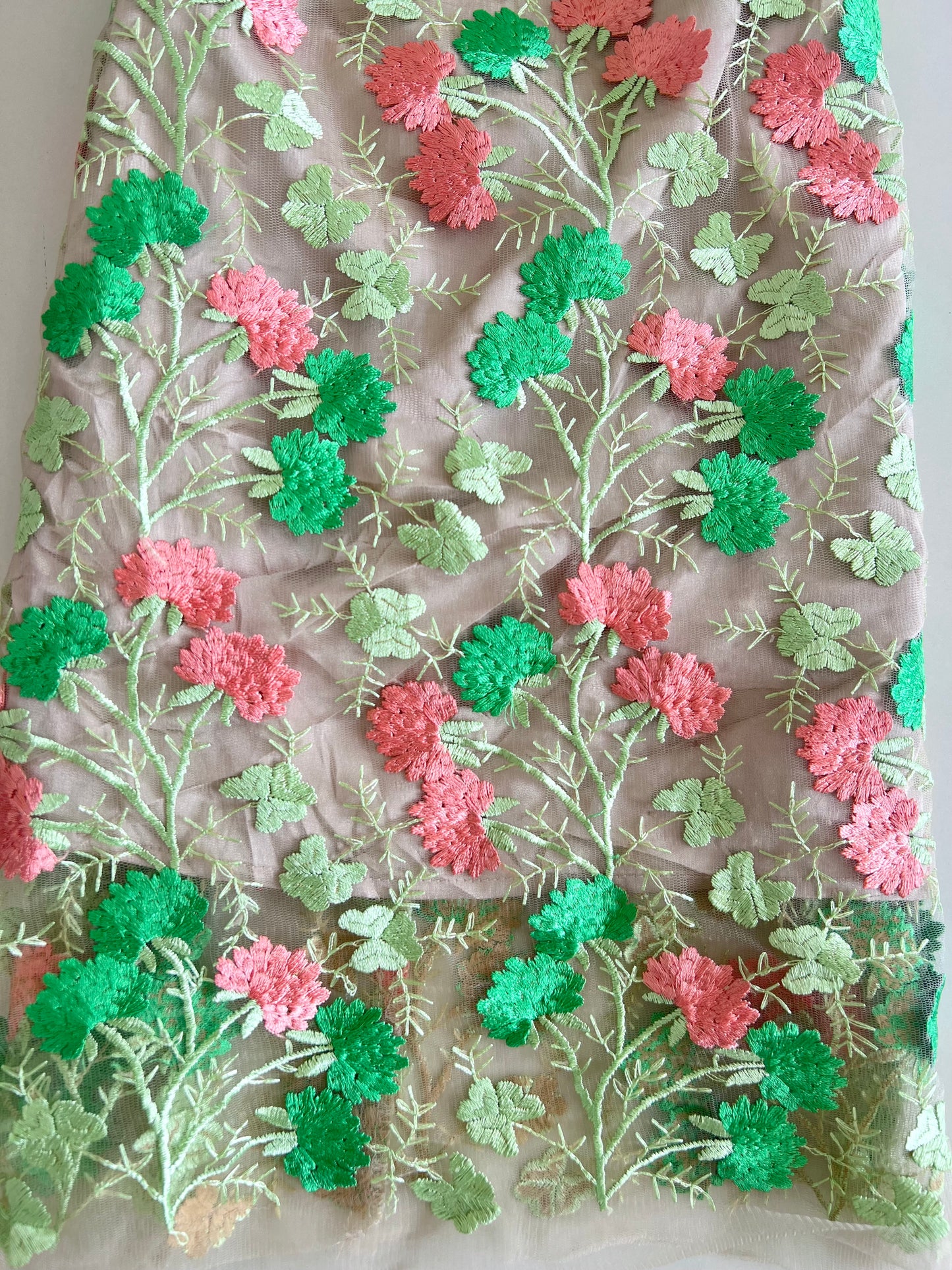 Vintage Lace Embroidered Dress-Bust 30