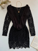 Load image into Gallery viewer, Lace Backless Dress-Bust 34