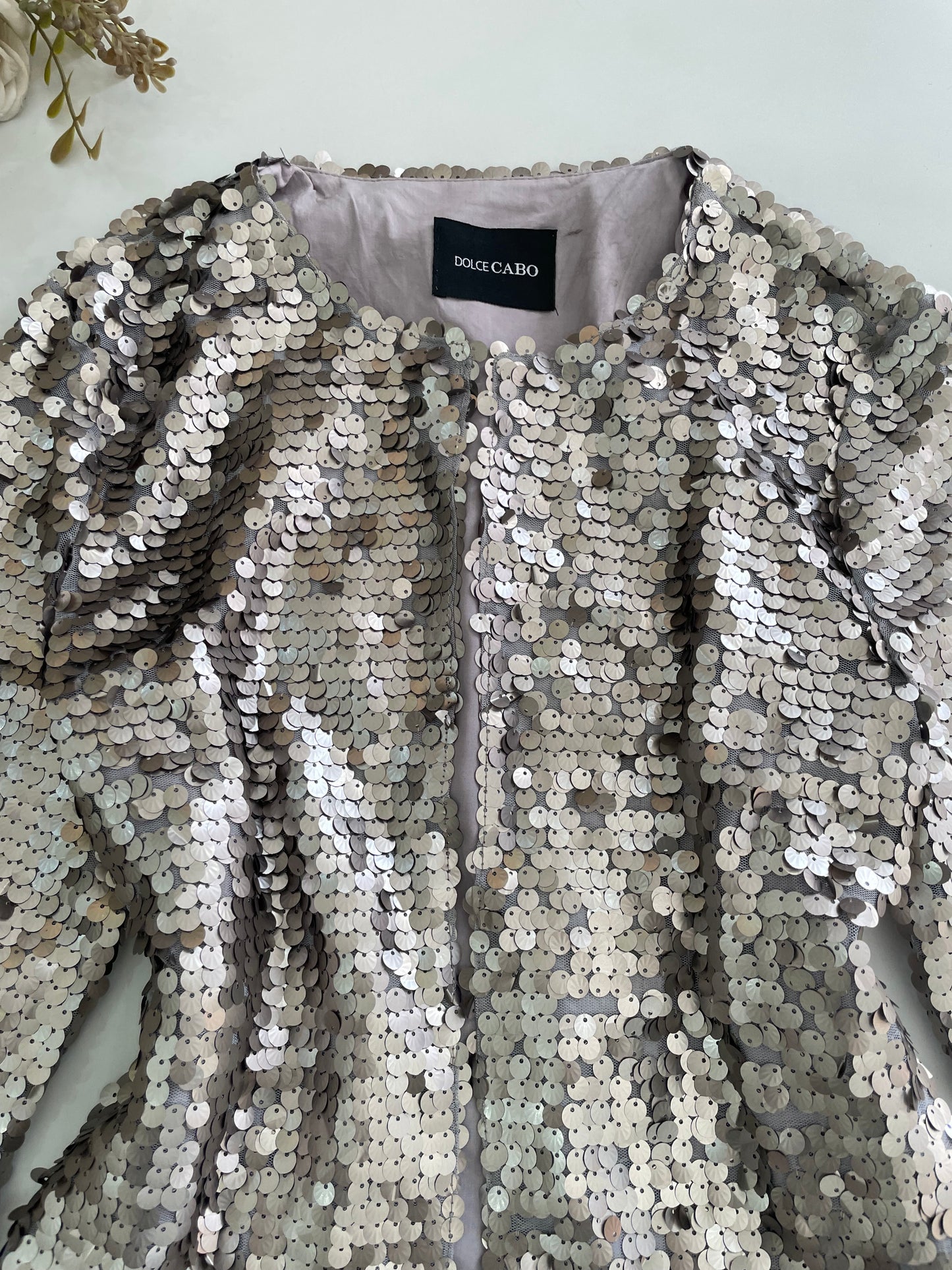 Dolce Cabo Sequin Top-Bust 38