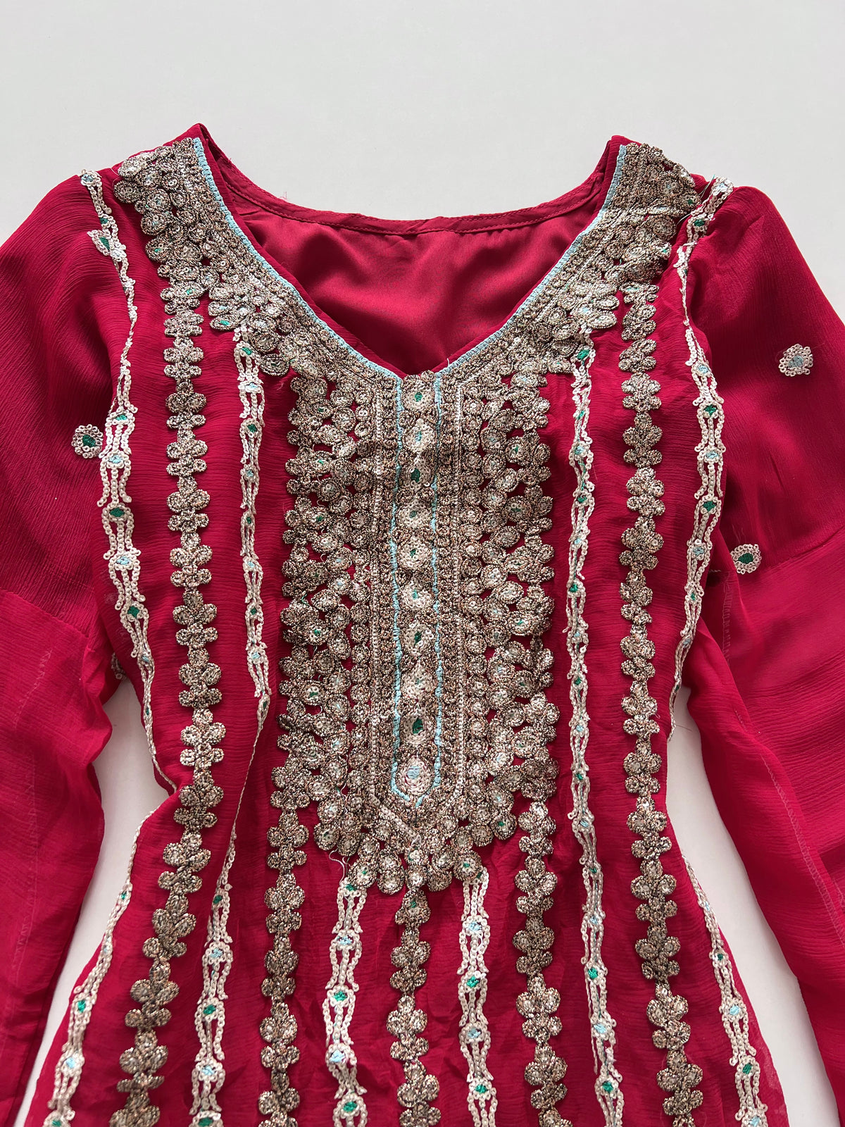 Embroidered Kurta-Bust 34