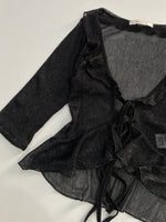 Load image into Gallery viewer, Sheer Ruffle Top-Bust 28 to 30
