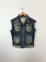 Vintage Denim Vest-Bust 44