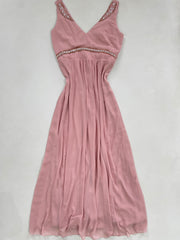 Blush Pink Embroidered Dress-Bust 36