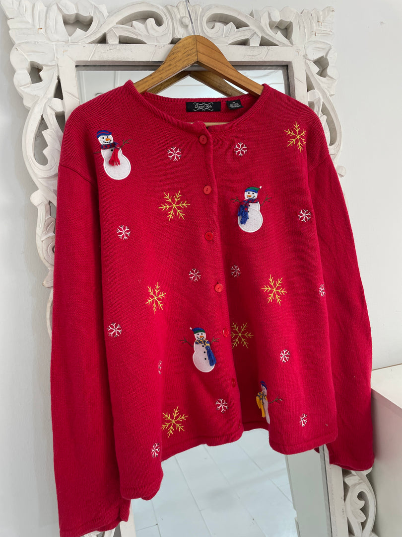Crystal Kobe Embroidered Christmas Sweater-Bust 48