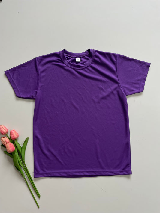 PURPLE DRI FIT T-SHIRT - BUST 34 TO 38