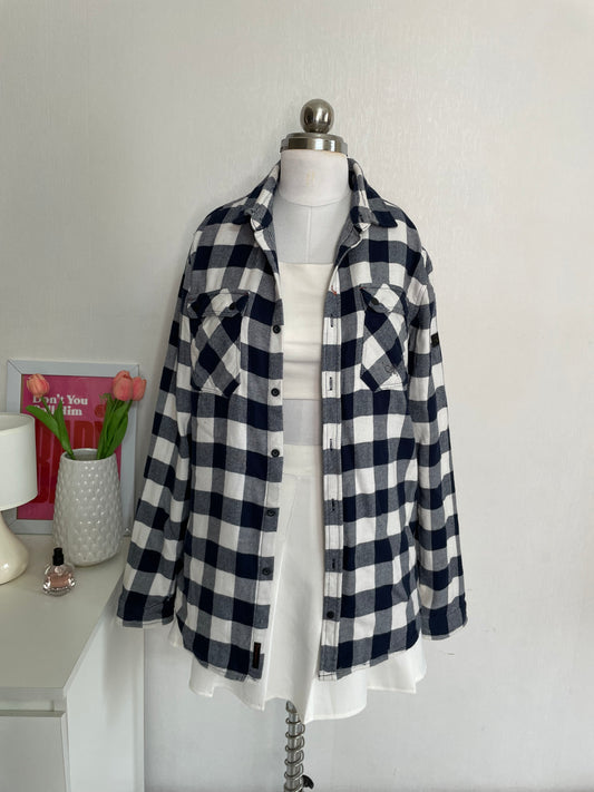 BLUETAIL CHECKERED SHACKET - BUST 36