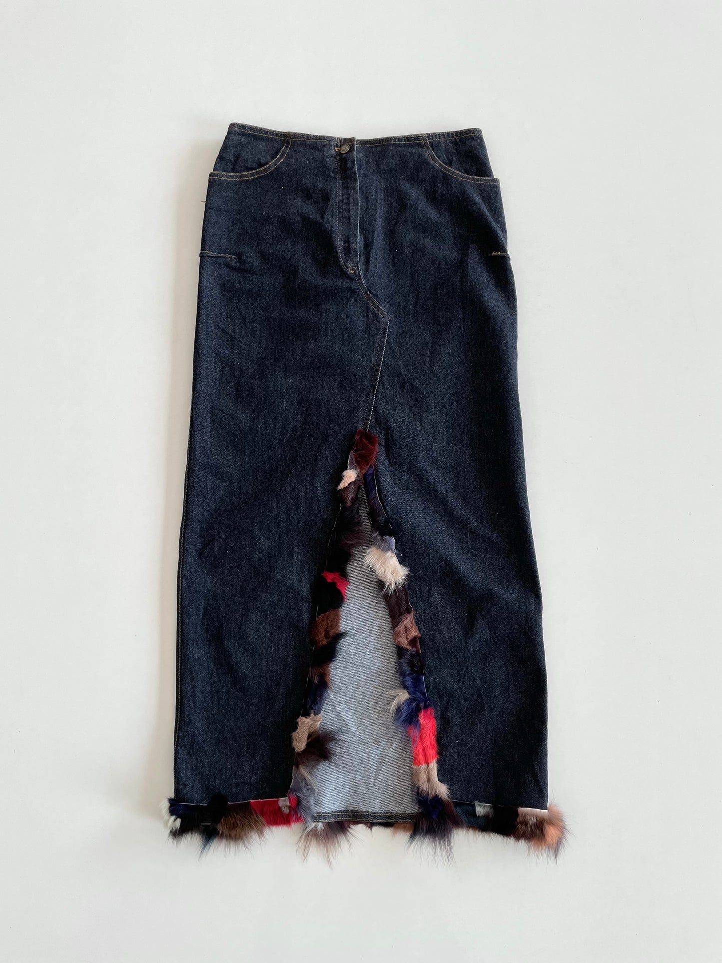 Vintage Denim Skirt-Waist 28