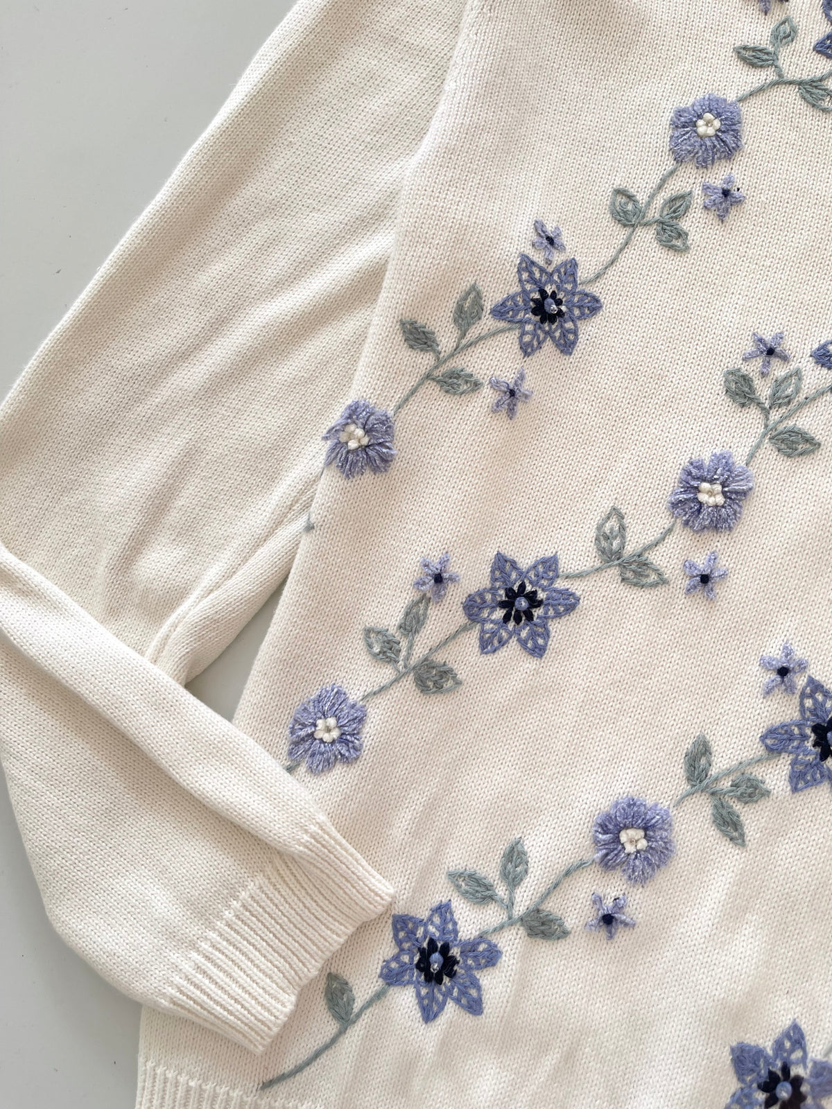 Alfred Dunner Embroidered Sweater-Bust 44