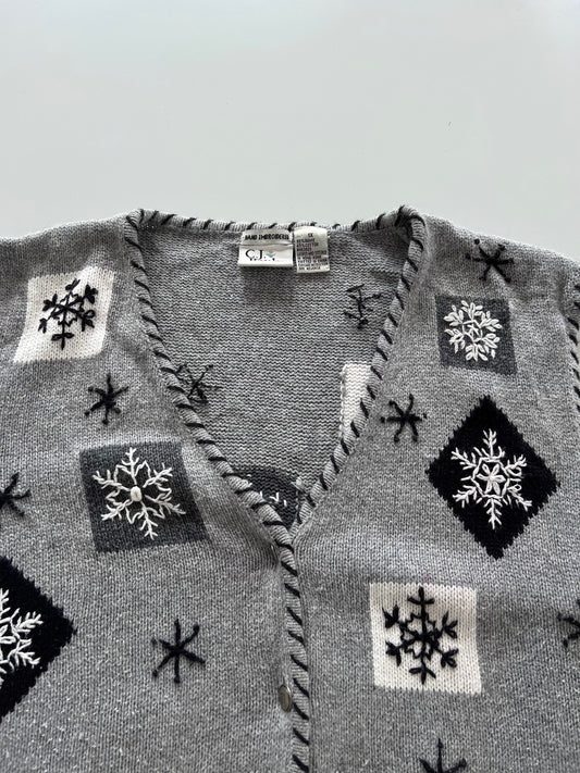 Cj Banks Embroidered Sweater Vest-Bust 50