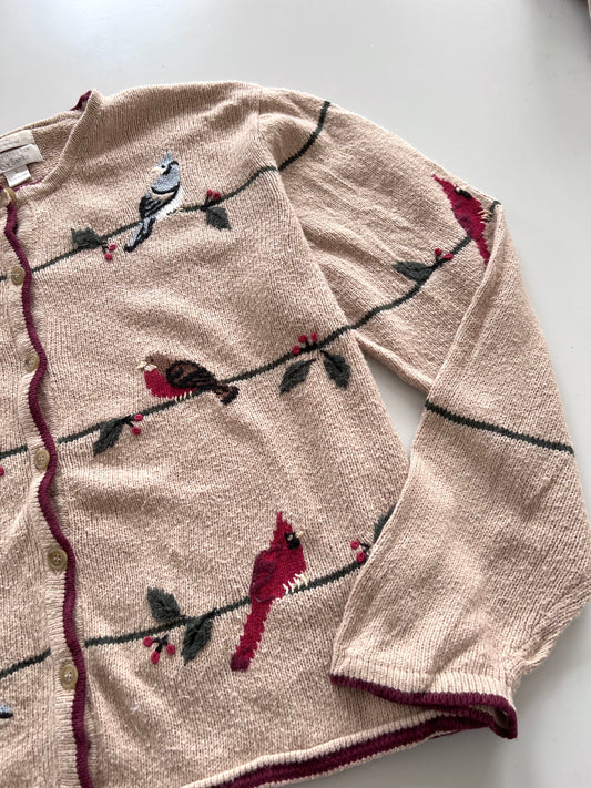 Christopher & Banks Embroidered Sweater-Bust 48