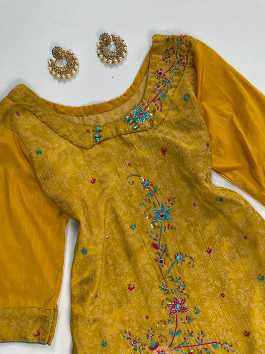 Embroidered Short Kurti-Bust 34