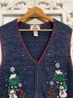 Load image into Gallery viewer, Tiara Christmas Sweater Vest-Bust 42
