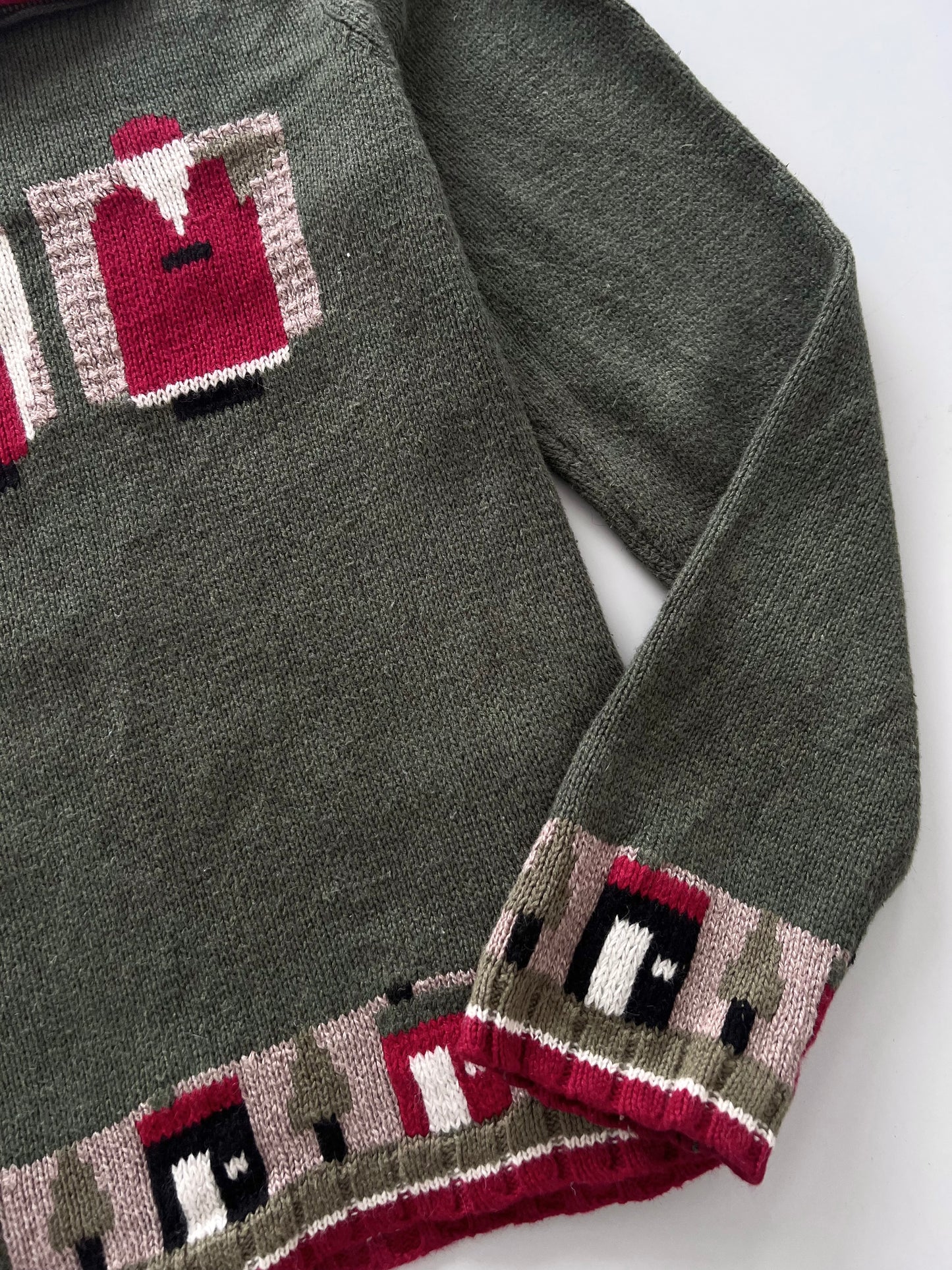 Christopher & Banks Hand Embroidered Christmas Sweater-Bust 44