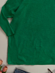 Asymmetric Green Sweater-Bust 36 to 40