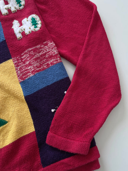 Bobbie Brooks Embroidered Christmas Sweater-Bust 50