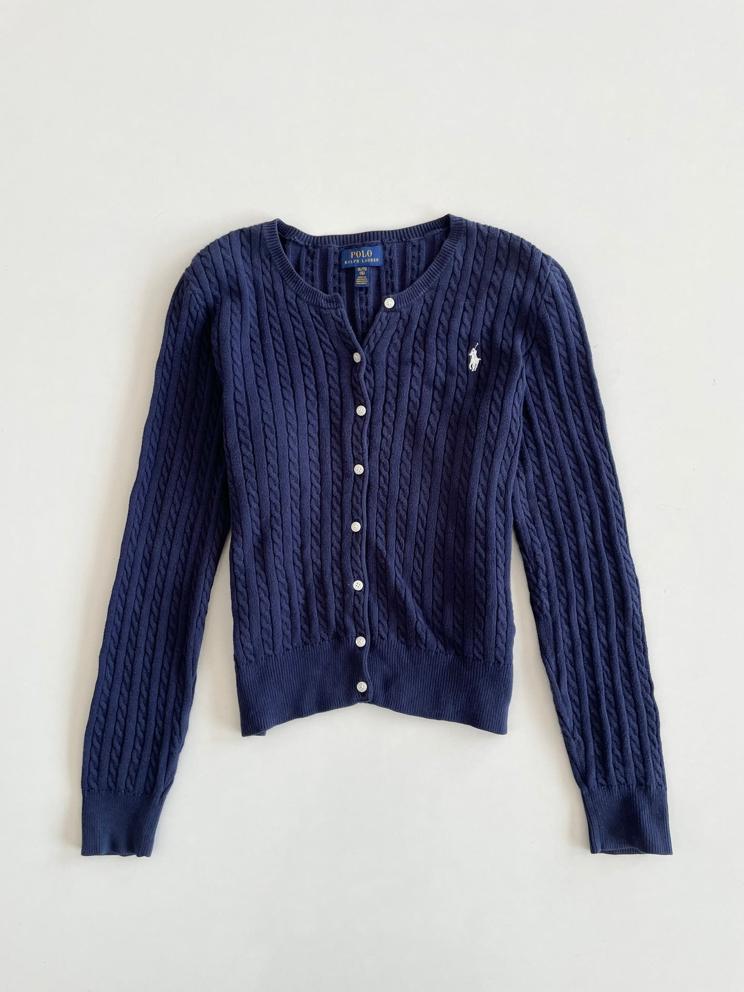Ralph Lauren 100% Cotton Vintage Cardigan-Bust 36 to 38
