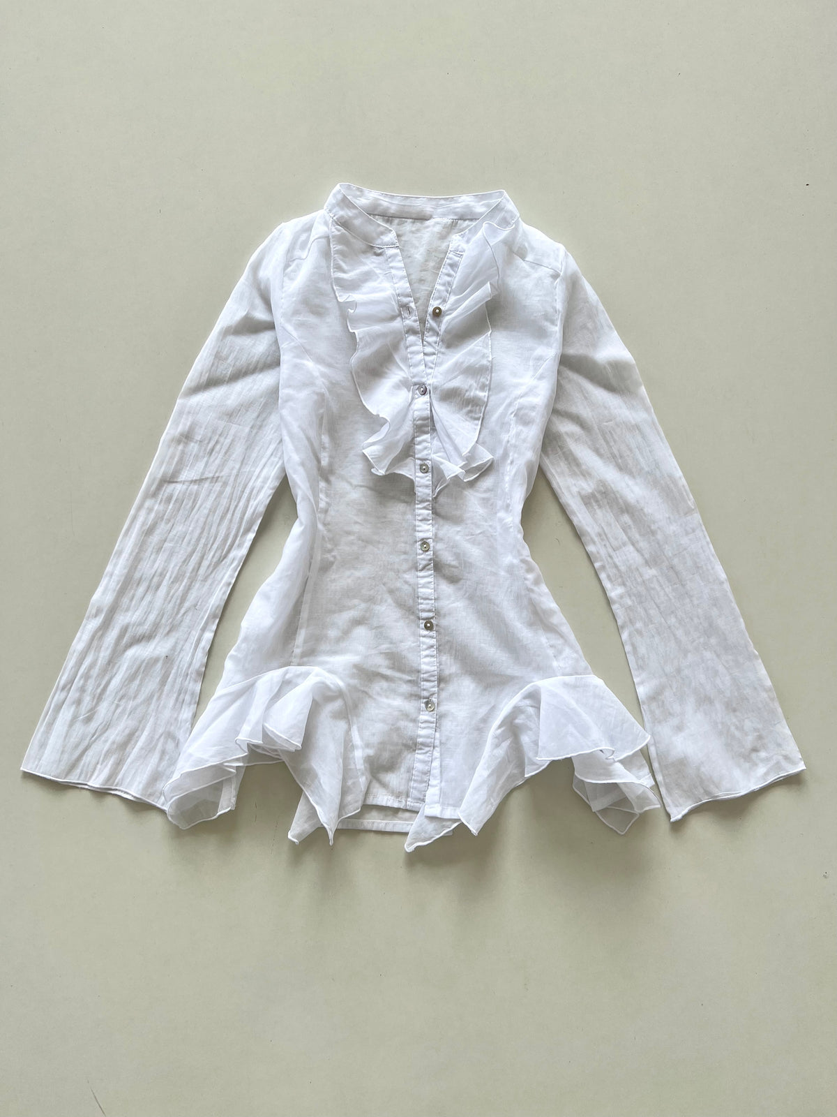 Vintage Cotton Sheer Top-Bust 26