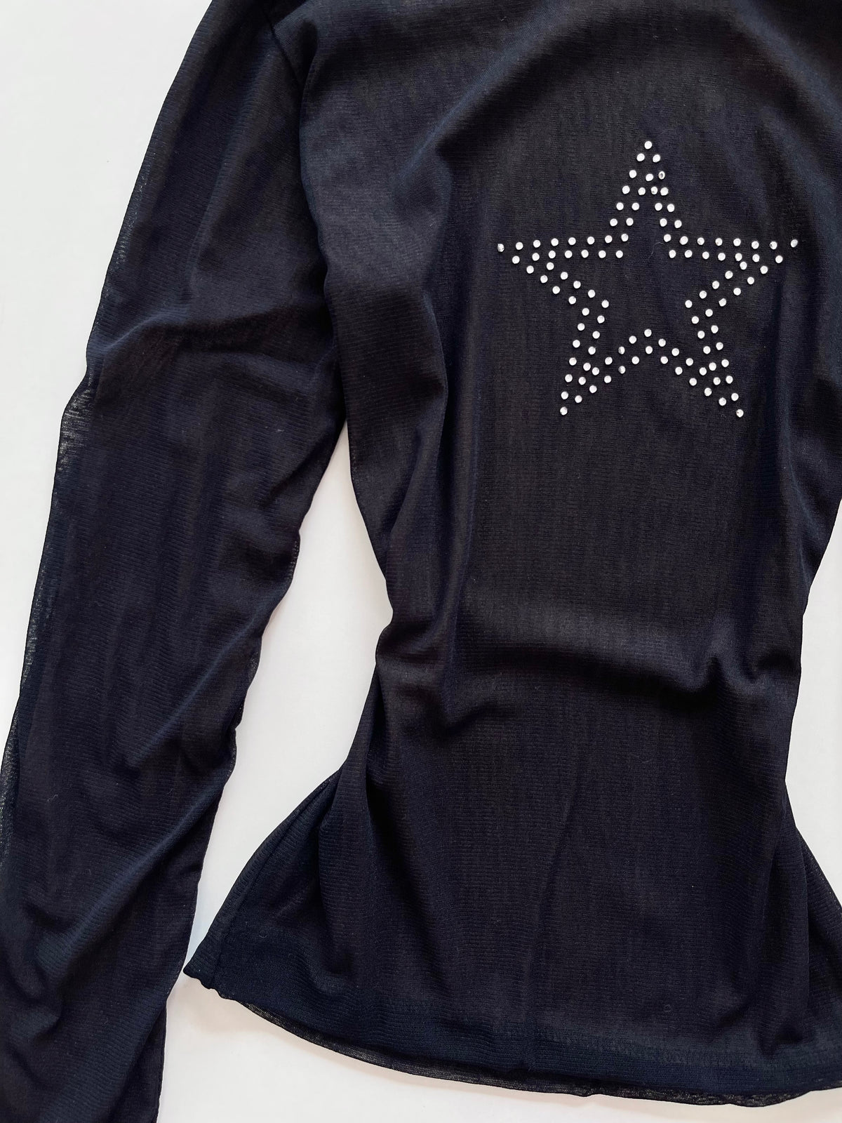 Y2k Star Sheer Top-Bust 32 to 34