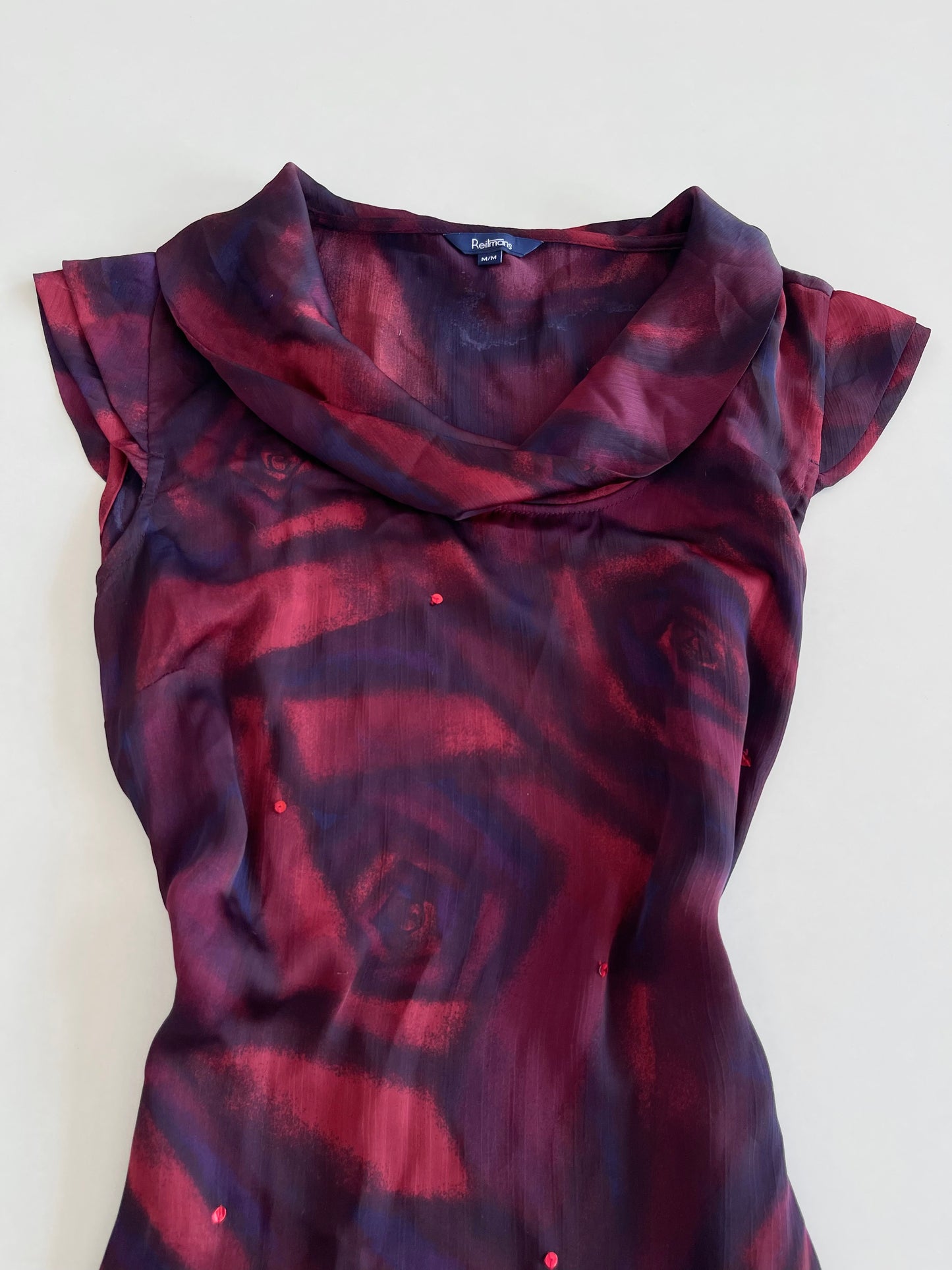 Reitmans Vintage Cowl Neck Top-Bust 38