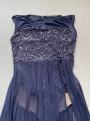 Sequin Bodysuit Sheer Dress-Bust 32 to 34