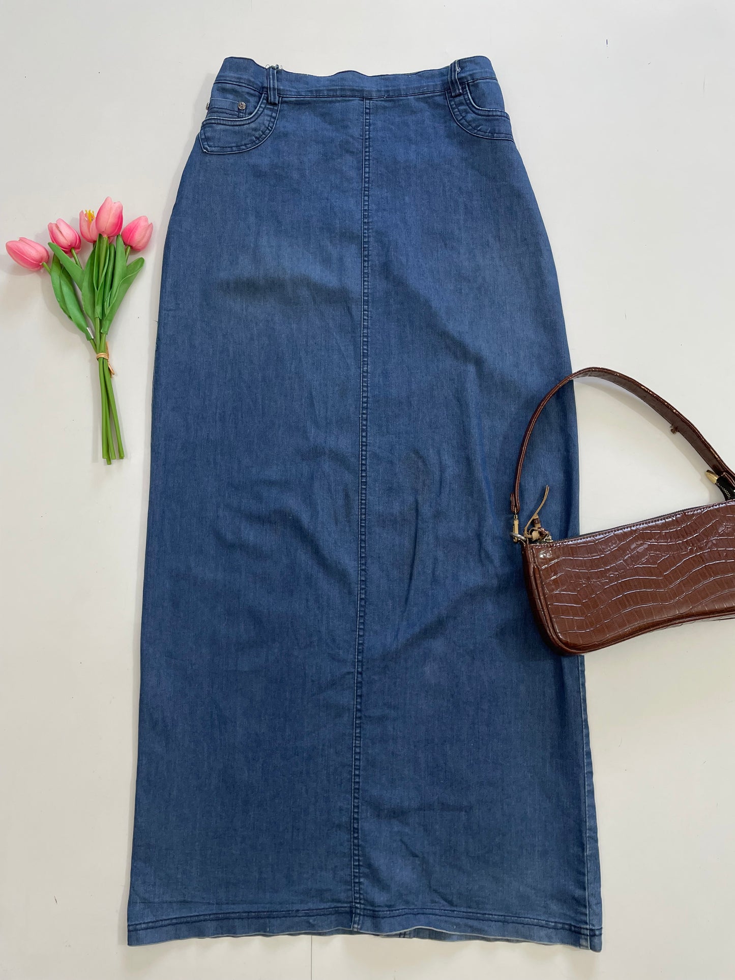 Toos Denim Long Skirt-Waist 38