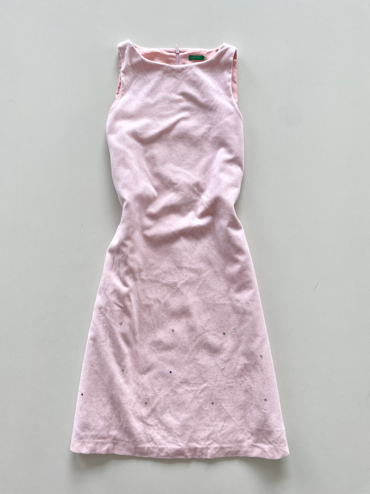 United Colours Of Benetton Velvet Vintage Dress-Bust 32