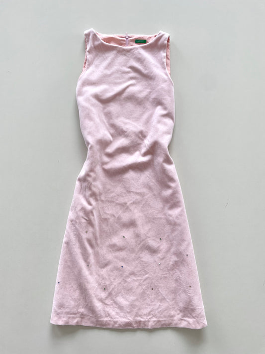 United Colours Of Benetton Velvet Vintage Dress-Bust 32