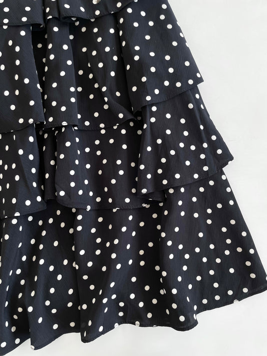 Polka Dot Ruffle Skirt-Waist 22 to 26