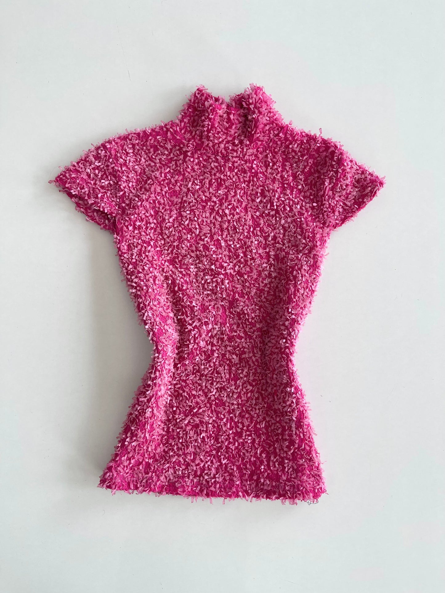 Vintage Textured Pink Top-Bust 34 to 36