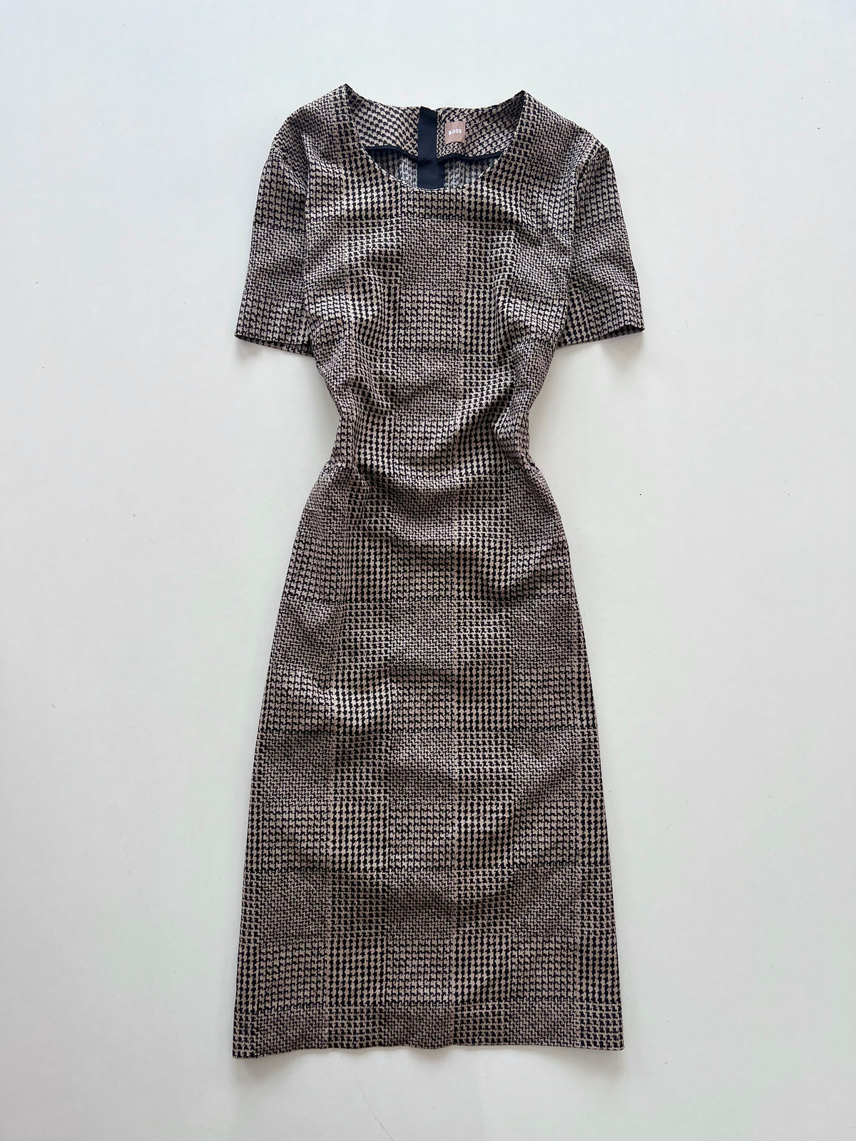 Boss Vintage Houndstooth Dress-Bust 42