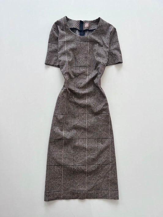 Boss Vintage Houndstooth Dress-Bust 42