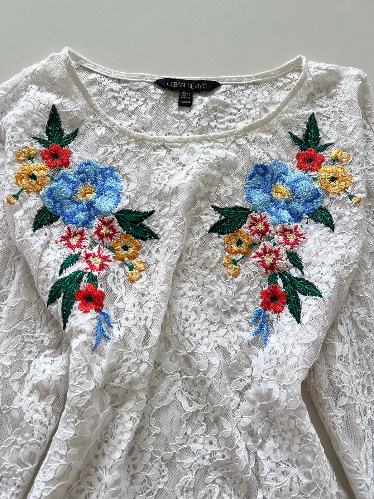 Urban Revivo Embroidered Top-Bust 42