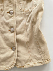 Beige Denim Top-Bust 34