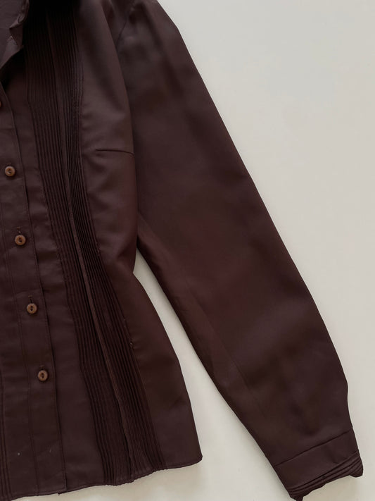 Vintage Brown Shirt-Bust 38