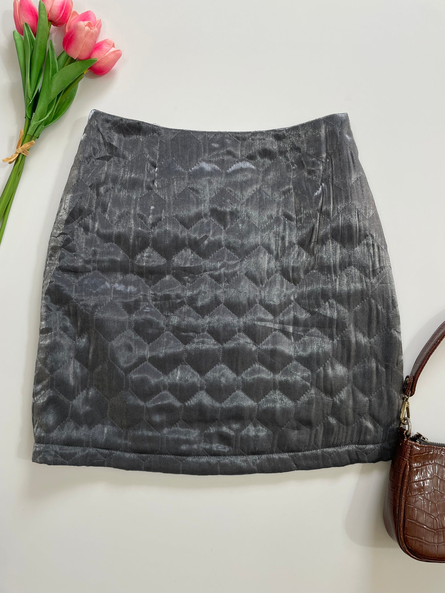 Mocha Organza Skirt-Waist 26