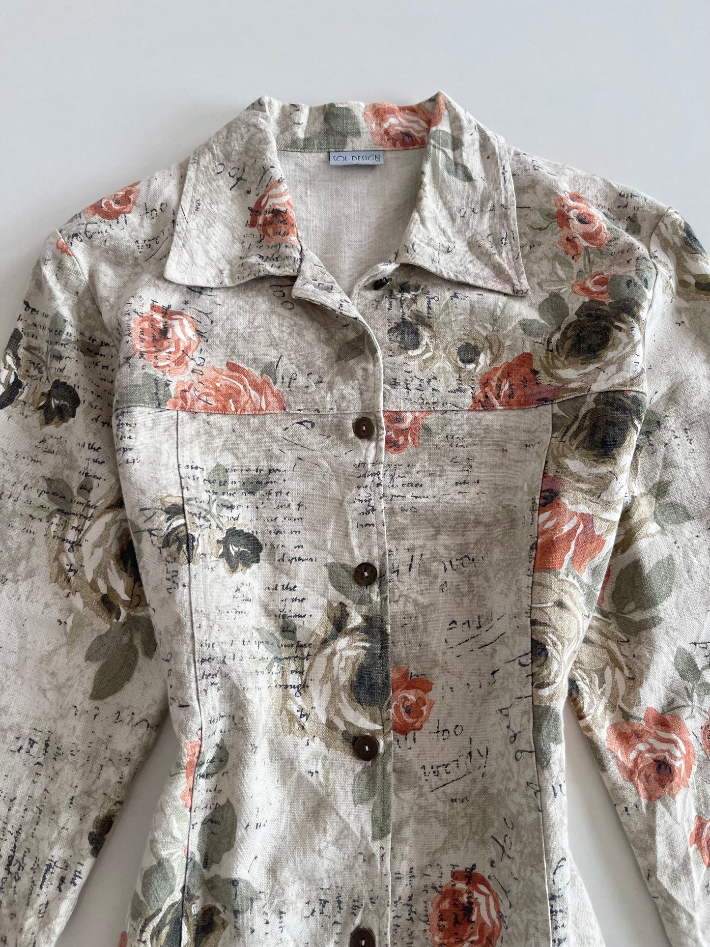 100% Cotton Sol-Design Vintage Blazer-Bust 42
