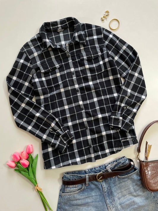 Eddie Bauer Flannel Shacket - Bust 44