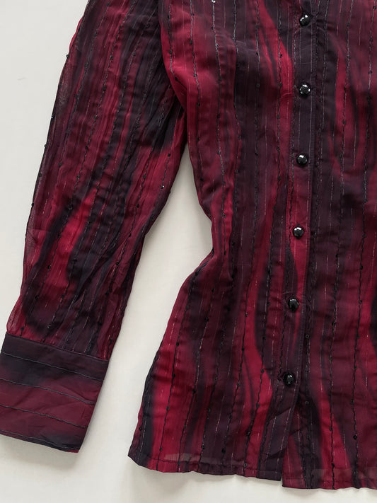 Fabiani Sequin Sheer Shirt-Bust 42