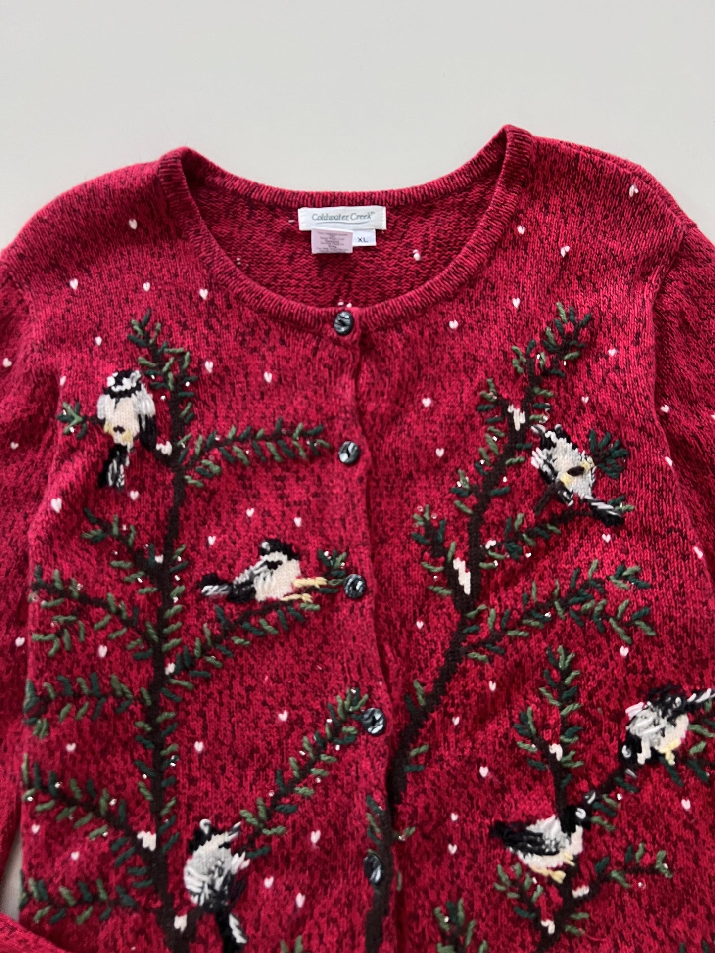Coldwater Creek Embroidered Sweater-Bust 44