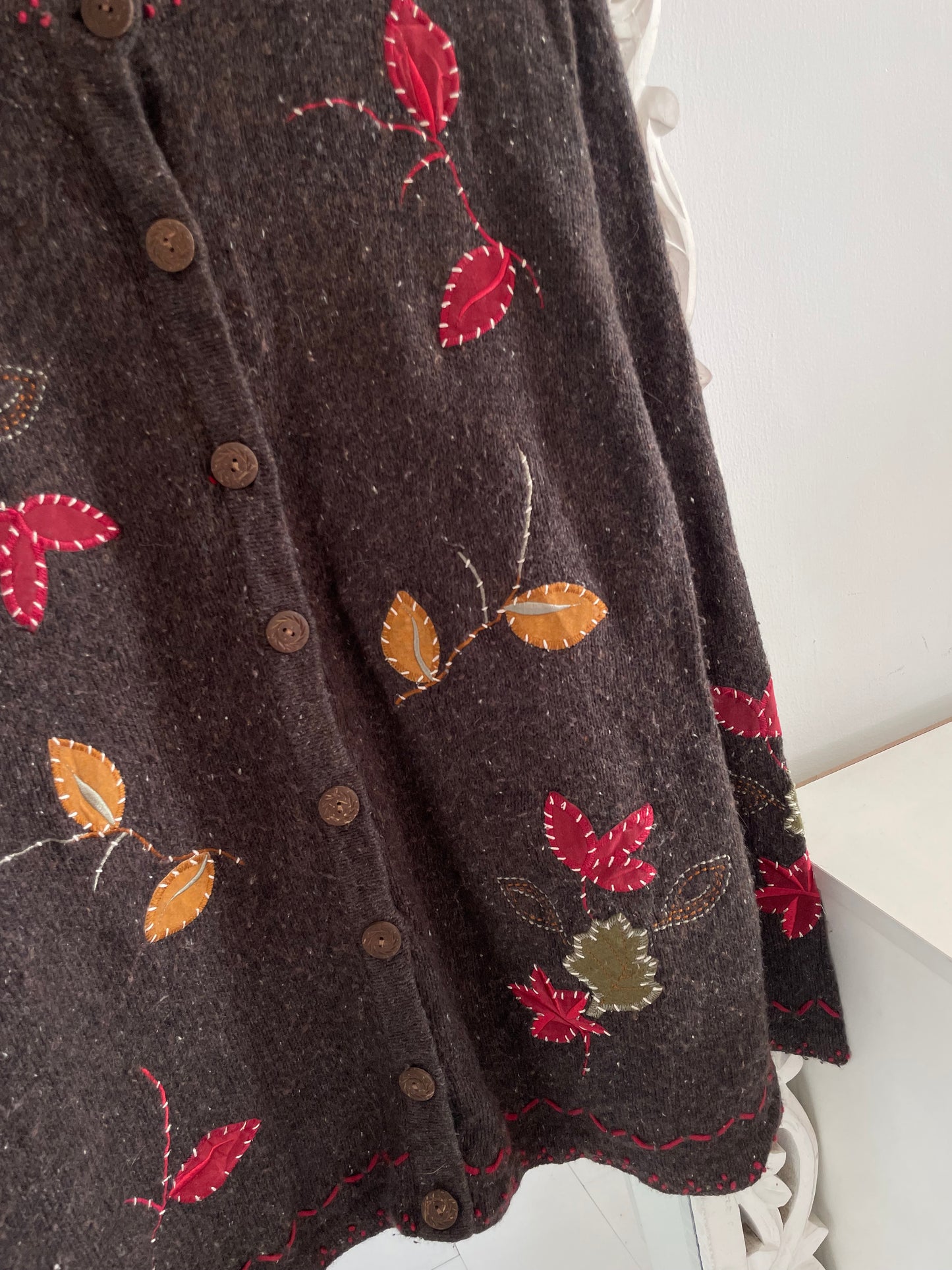 Holiday Lodge Embroidered Vintage Sweater-Bust 50