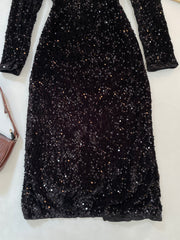 Chenille Sequin Dress-Bust 34 to 36