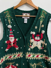 Tiara Vintage Christmas Sweater Vest-Bust 44