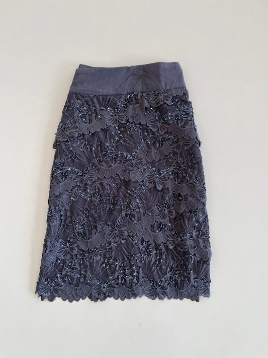 Le Chateau Embroidered Vintage Skirt-Waist 32