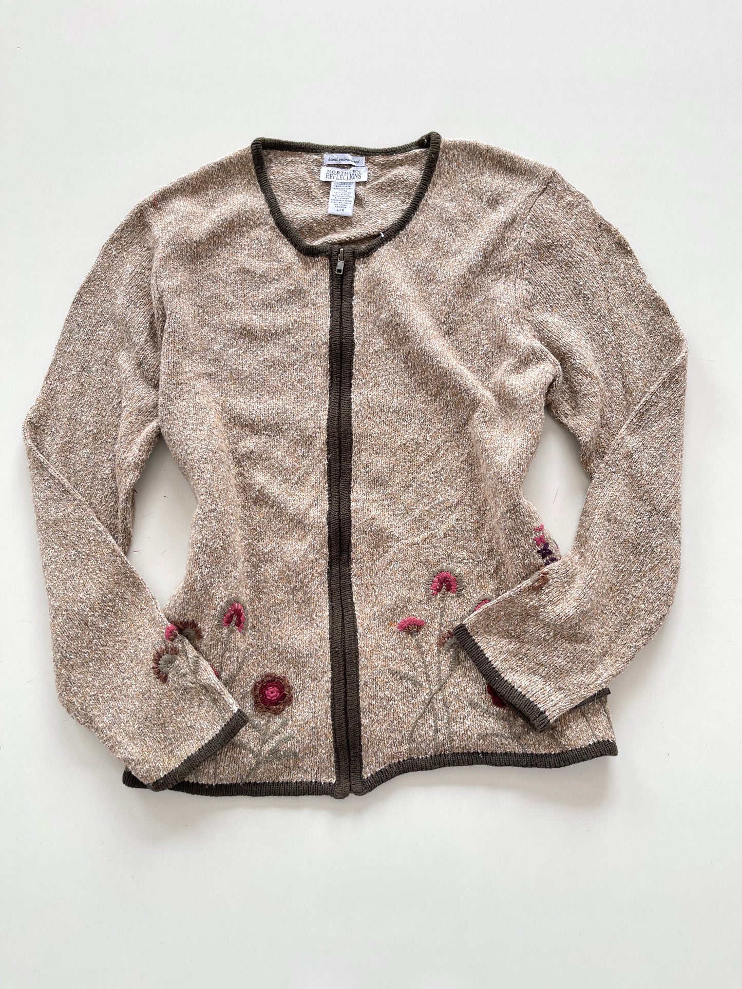 Northern Reflections hand Embroidered Sweater-Bust 44