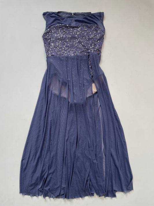 Sequin Bodysuit Sheer Dress-Bust 32 to 34